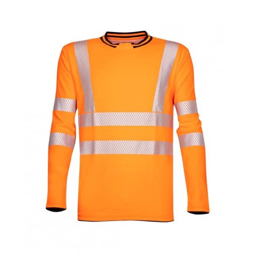 Tričko s dlhým rukávom ARDON®SIGNAL hi-viz oranžové